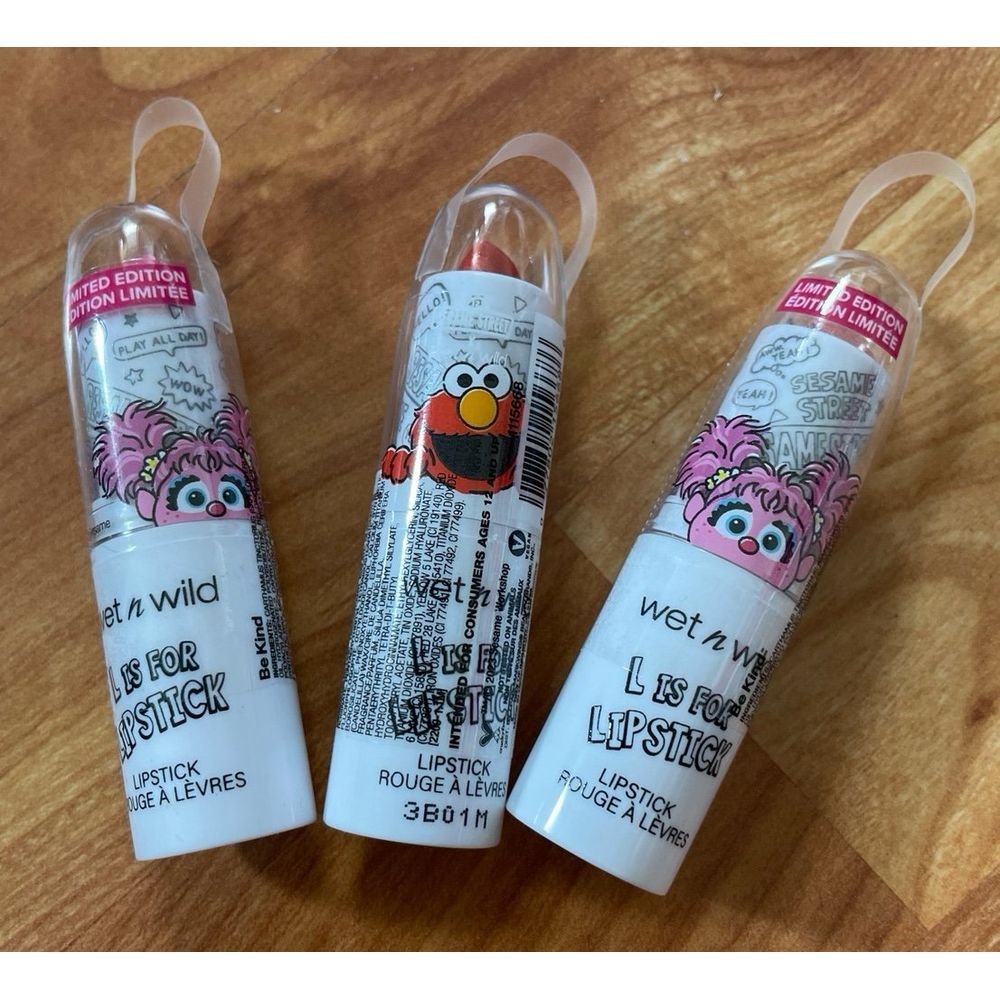 WET N WILD Sesame Street Limited Edition Lipstick Bundle